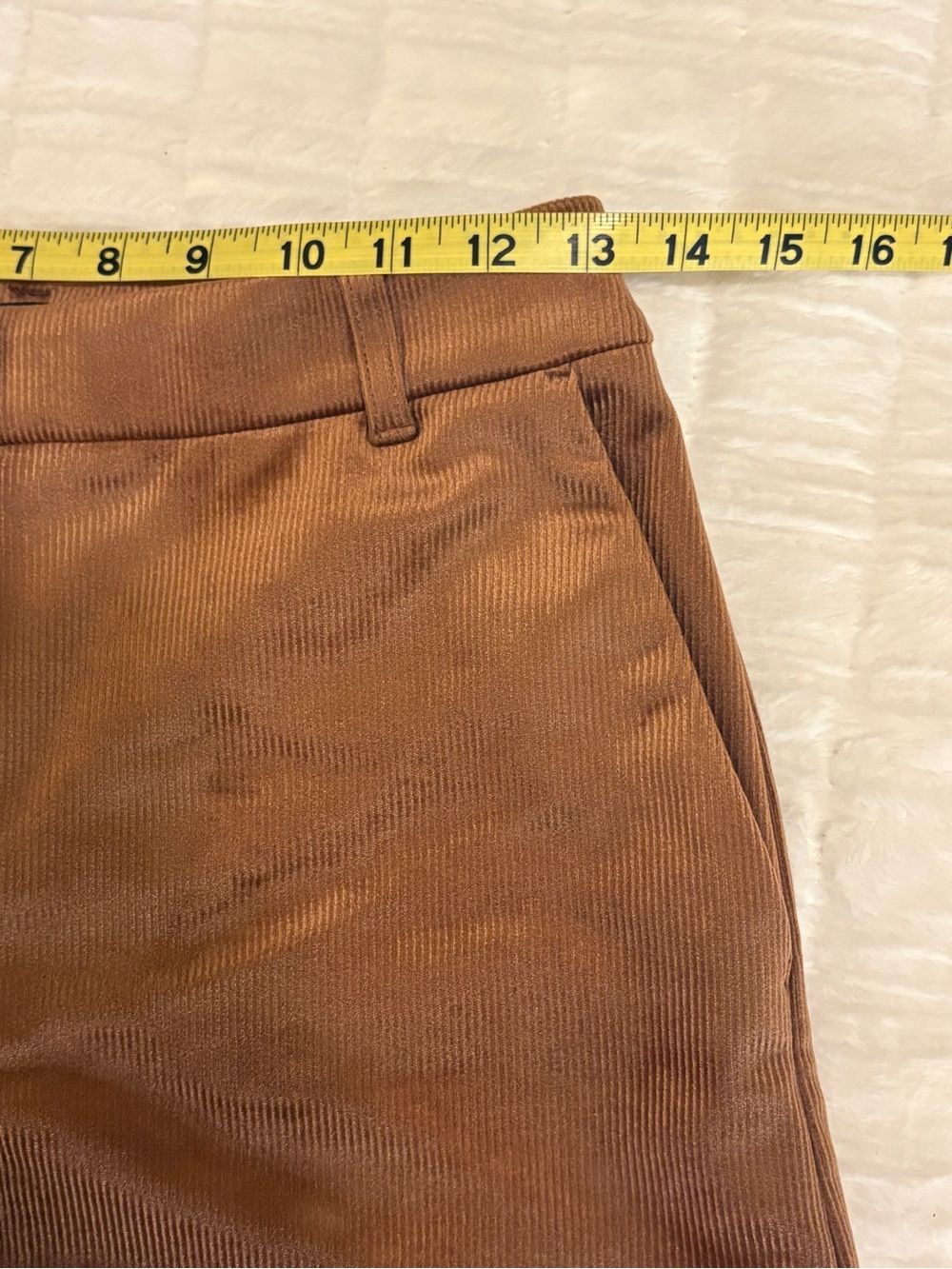 Express XS, 0 congac, rust Brown Tailored Blazer Jacket & shorts. Corduroy. - Picture 12 of 16